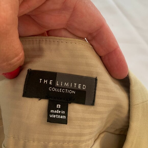 The Limited Collection Beige Pencil Knee Length Skirt Size 8 - Picture 3 of 6